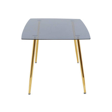 Wimslow Smoked Glass Dining Table with 6 Chairs Set