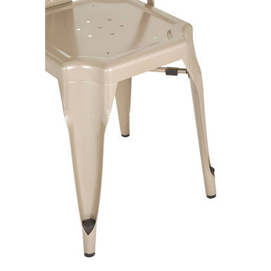 Grange Champagne Finish Metal Chair