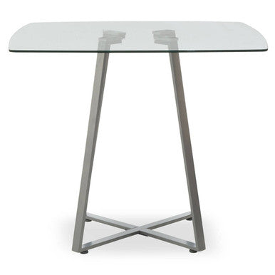Metropolitan Square Matte Grey Dining Table