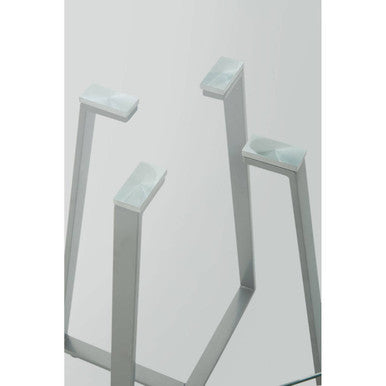 Metropolitan Square Matte Grey Dining Table
