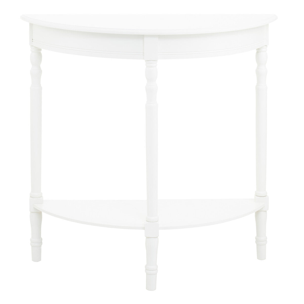 Heritage White Semi Circle Console Table - Image 1