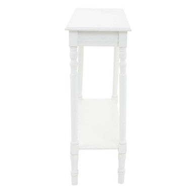 Heritage White Rectangular Console Table
