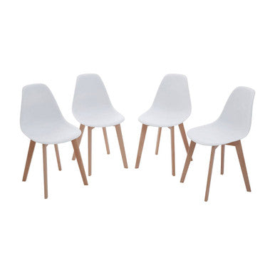Varberg 5Pc White Dining Set
