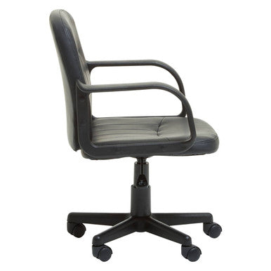 Flint Black Pu Home Office Chair