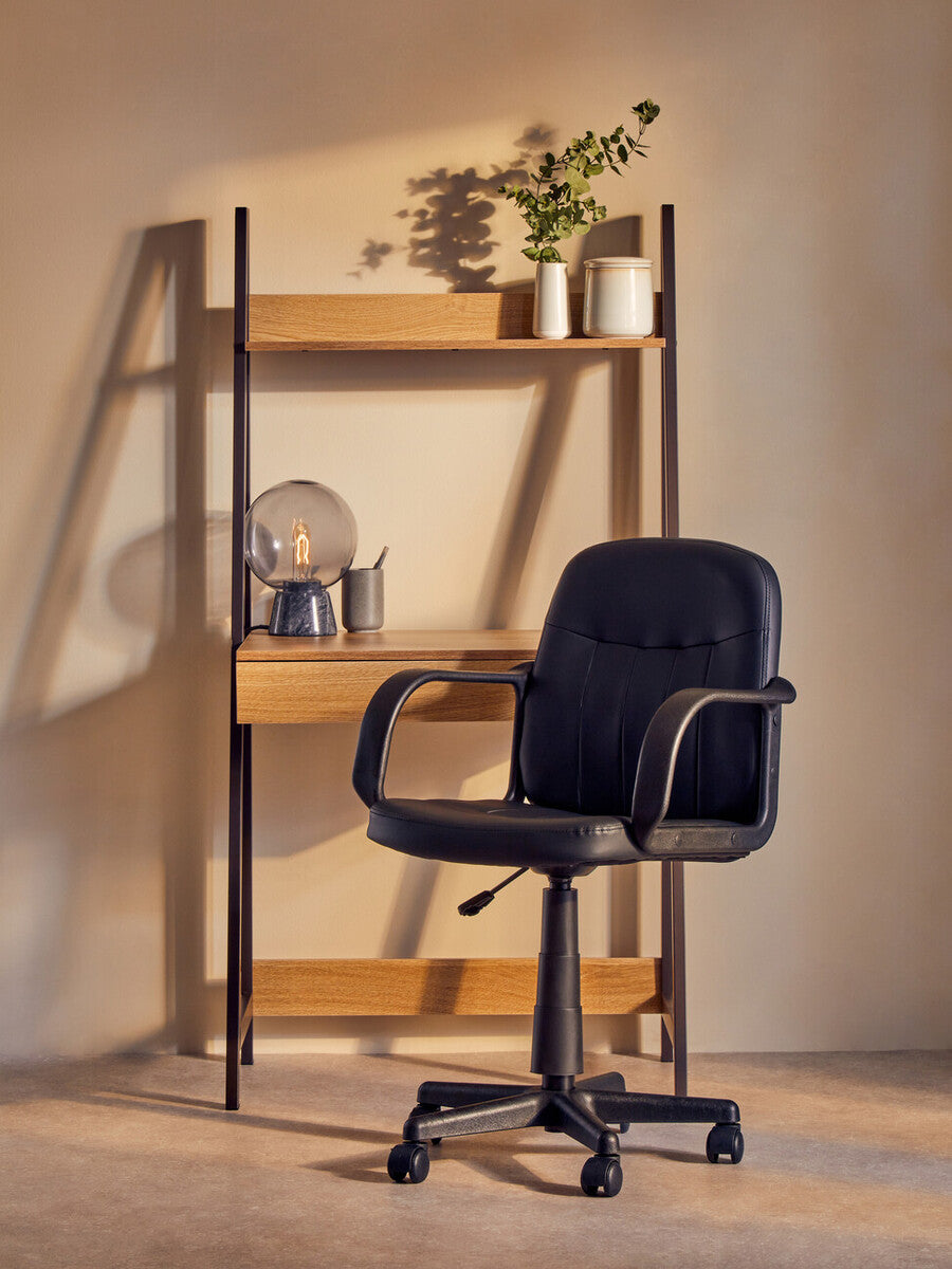 Flint Black Pu Home Office Chair