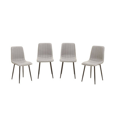 Tiana Set Of 4 Light Grey Dining Chairs