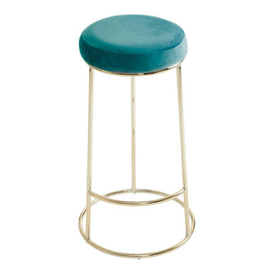 Manhattan Green Velvet Tall Bar Stool