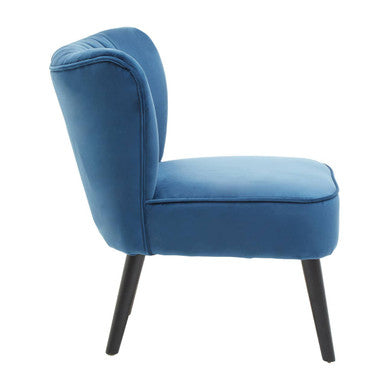 Regents Park Blue Velvet Chair