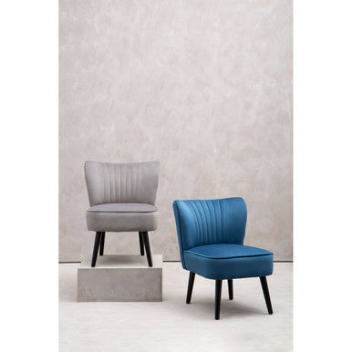Regents Park Blue Velvet Chair