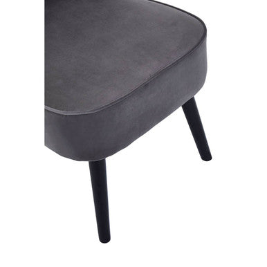 Regents Park Grey Velvet Chair