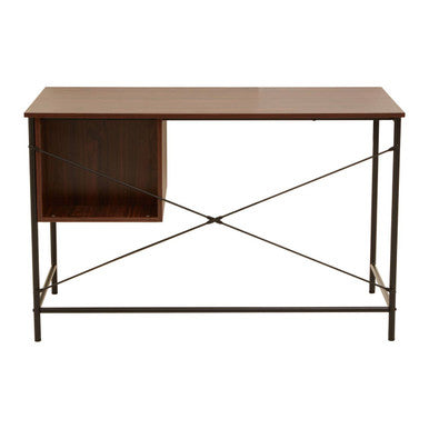 Bradbury Dark Walnut Veneer Desk With Drawers