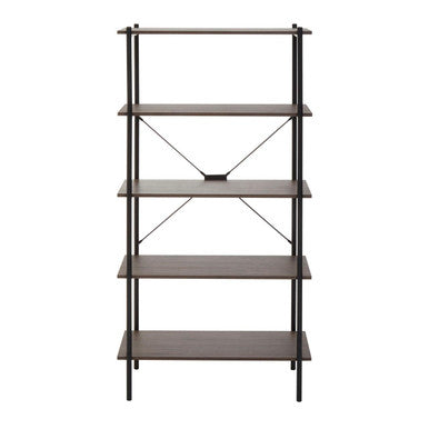 Bradbury Five Tier Dark Oak Shelf Unit