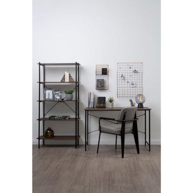 Bradbury Five Tier Dark Oak Shelf Unit