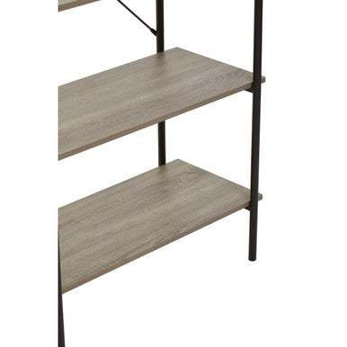Bradbury Five Tier Grey Oak Shelf Unit