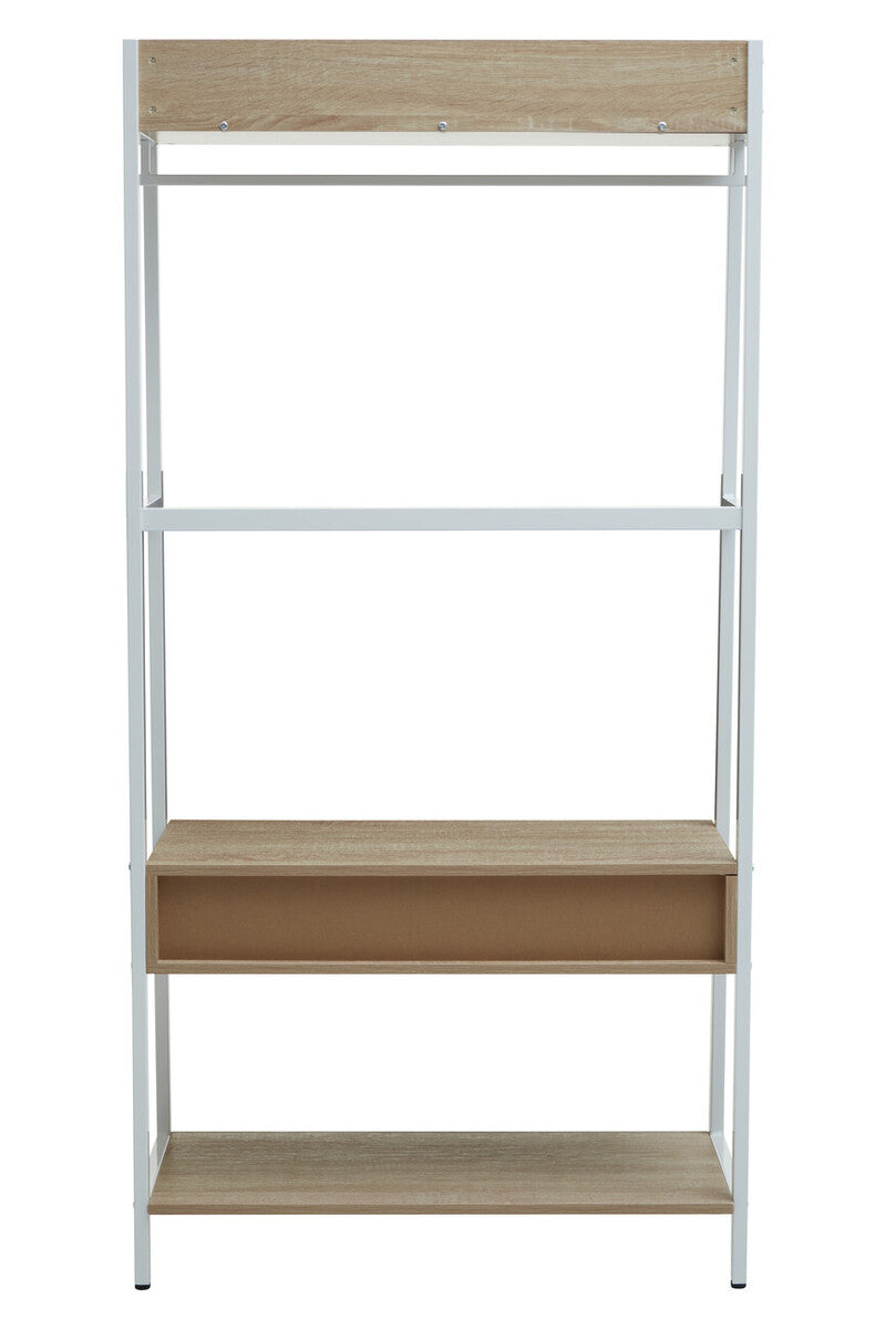 Bradbury Natural Oak Effect Open Wardrobe