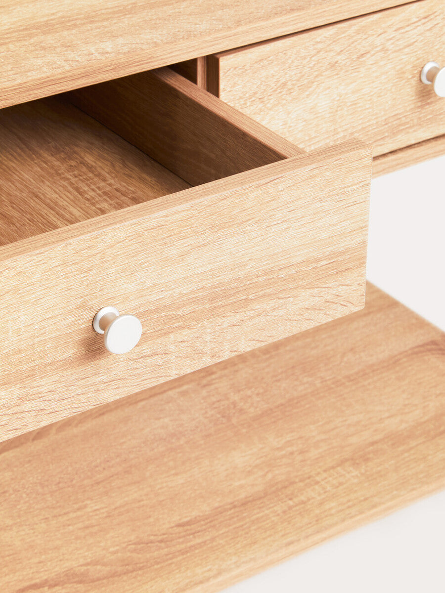 Bradbury Natural Oak Effect Open Wardrobe