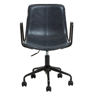 Branson Grey Leather Effect Home Office Chair - image 2