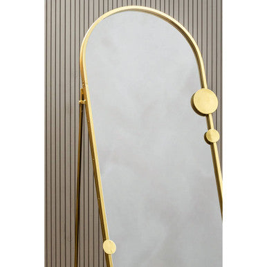 Farran Gold Finish Floor Mirror