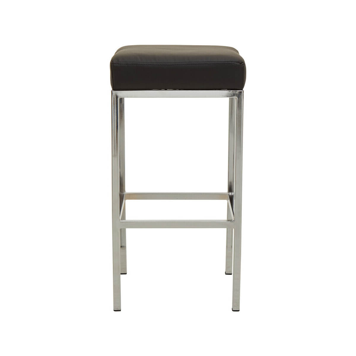 Baina Black And Chrome Finish Bar Stool