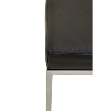 Baina Black And Chrome Finish Bar Stool