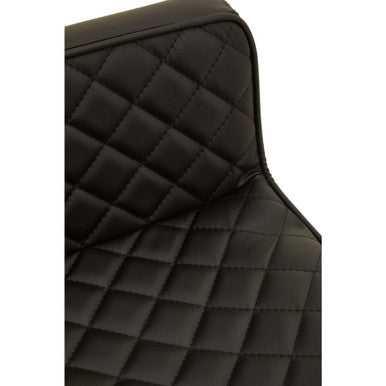 Baina Black And Gold Bar Stool With Square Base