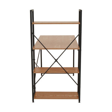 Laxton Red Pomelo Desk With Shelves