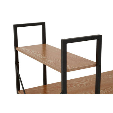 Laxton Red Pomelo Desk With Shelves