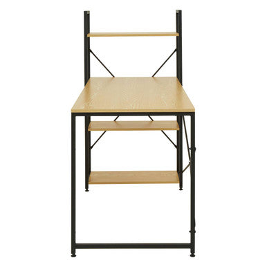 Laxton Light Yellow Desk With Shelves