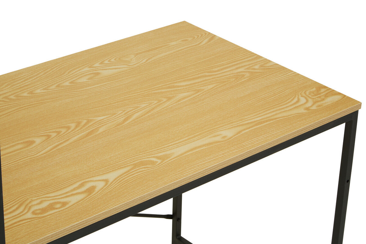 Laxton Light Yellow Desk With Shelves