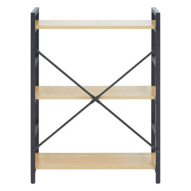 Laxton 3 Tier Light Oak Effect Shelf Unit