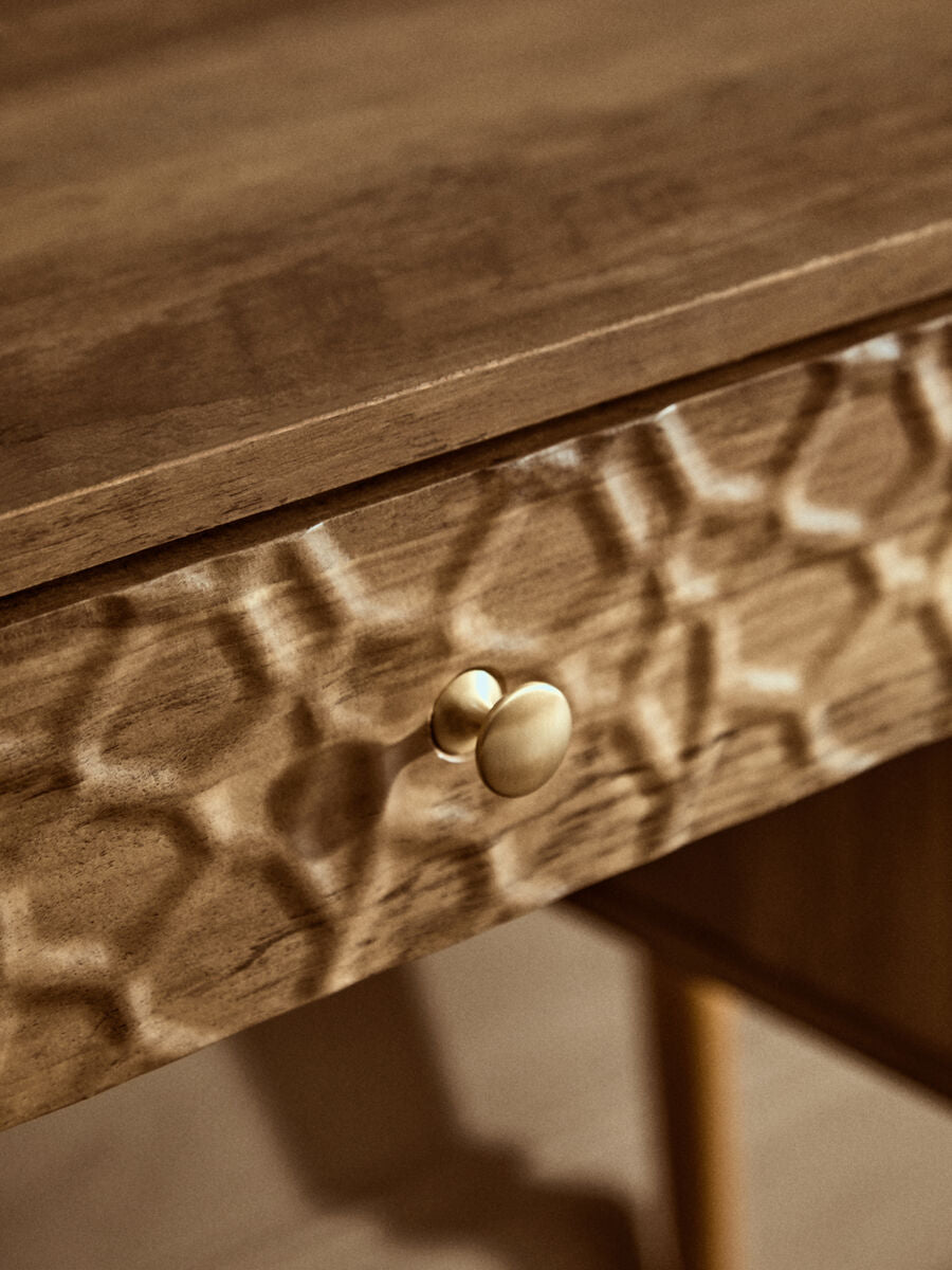 Frida Wood Veneer Desk with Storage