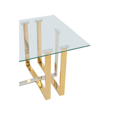 Alvea Silver and Gold Coffee Table