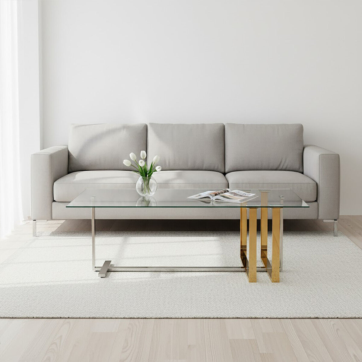 Alvea Silver and Gold Coffee Table - image 3