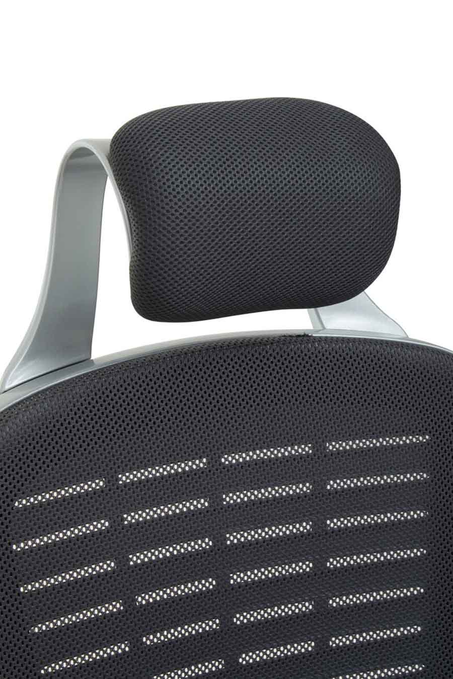 Stratford Dark Grey and Silver Home Office Chair