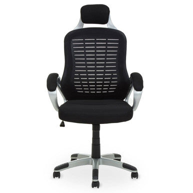 Stratford Black and Silver Home Office Chair
