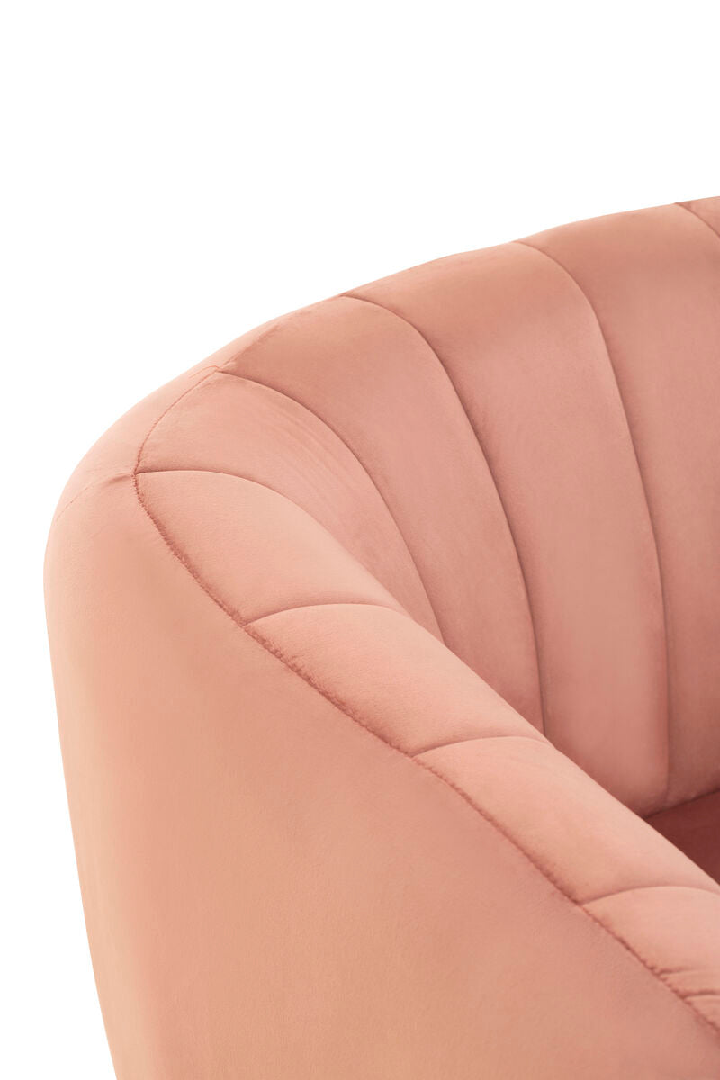 Larissa Pink Velvet Chair