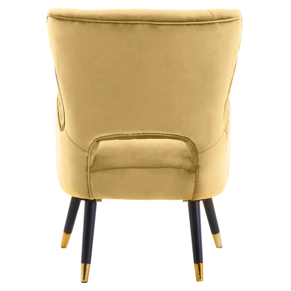 Loretta Pistachio Velvet Chair With Black Wood Legs