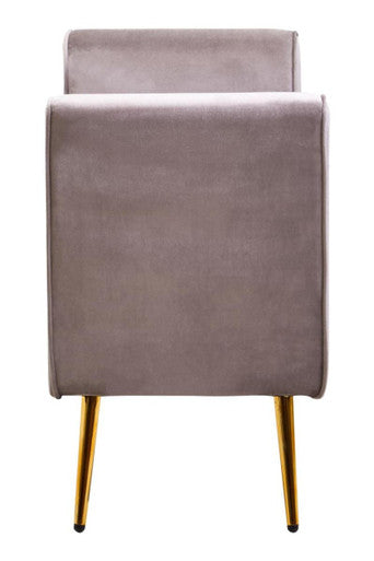 Loretta Mink Velvet Ottoman Storage Bench