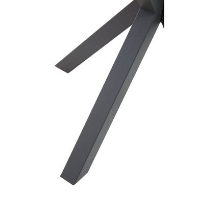 Salford Round Dining Table With Grey Metal Legs