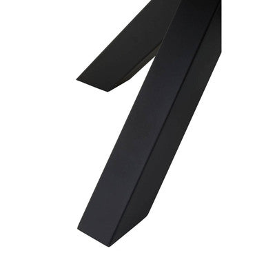 Salford Wood Veneer Top Dining Table With Black Metal Legs