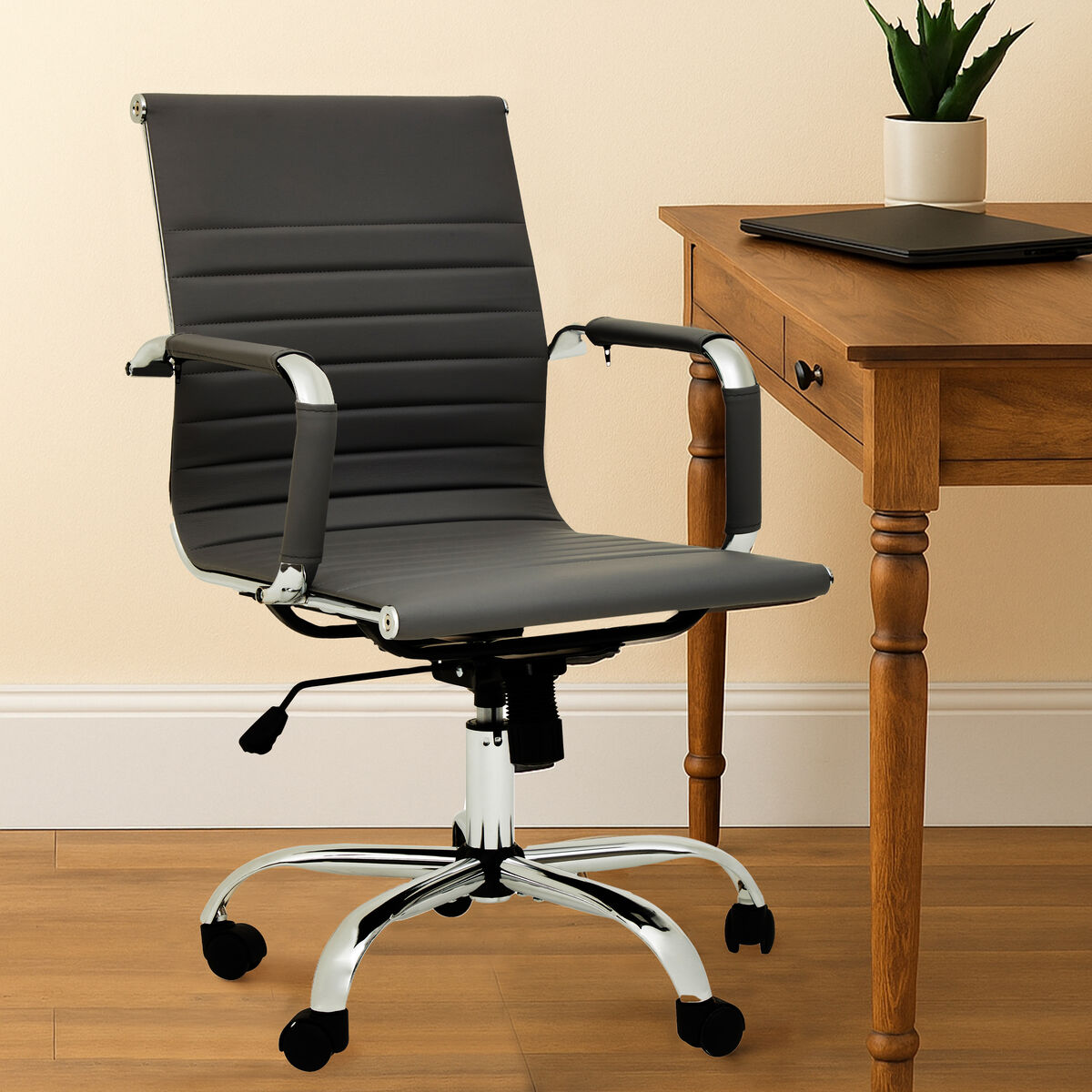 Brent Black Low Back Home Office Chair