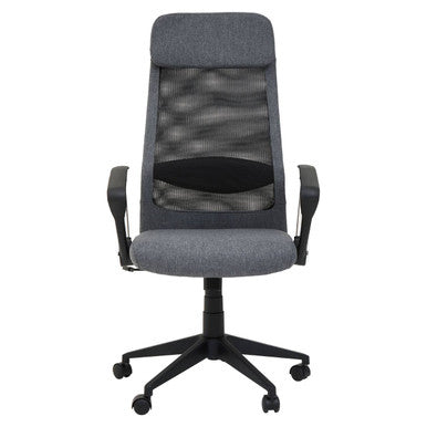 Brent Black Mesh And Grey Fabric Home Office Chair