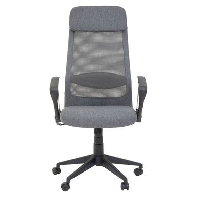 Brent Grey Mesh And Fabric Home Office Chair