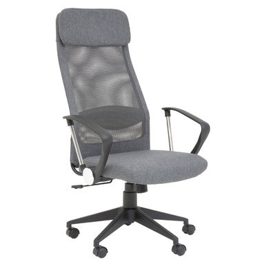 Brent Grey Mesh And Fabric Home Office Chair - image 3