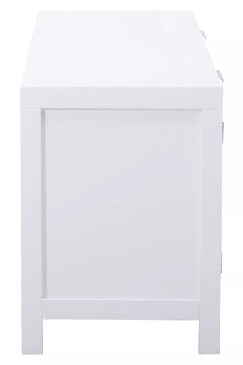 Sherman White Wood Media Unit