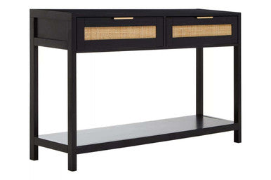 Sherman Black Wood Console Table