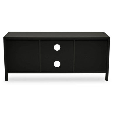 Sherman Black Wood Media Unit