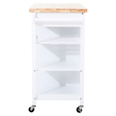 Frankfurt White Kitchen Trolley - image 4