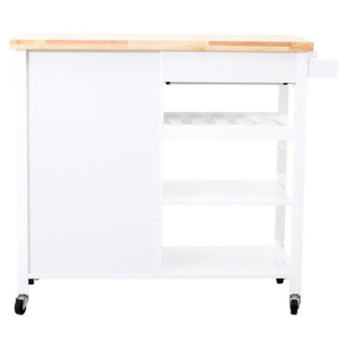 Frankfurt White Kitchen Trolley - image 5