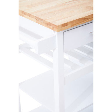 Frankfurt White Kitchen Trolley - image 6